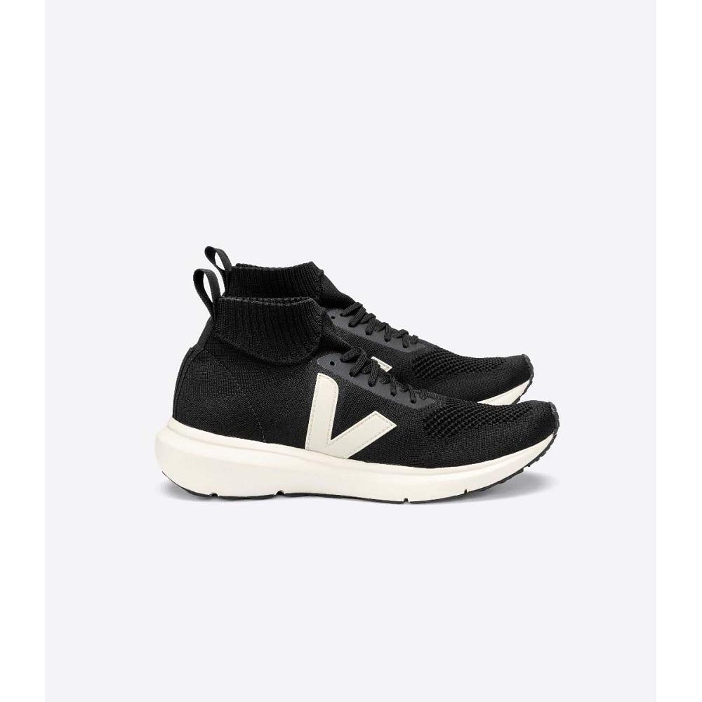 Women\'s Veja V-KNIT VEJA X RICK OWENS MID Running Shoes Black | ZA 406VRW